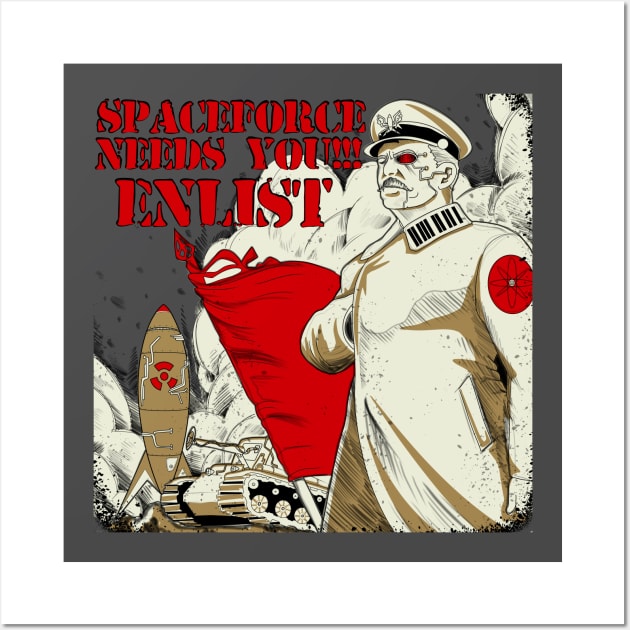 Space Force Enlist Wall Art by paintchips